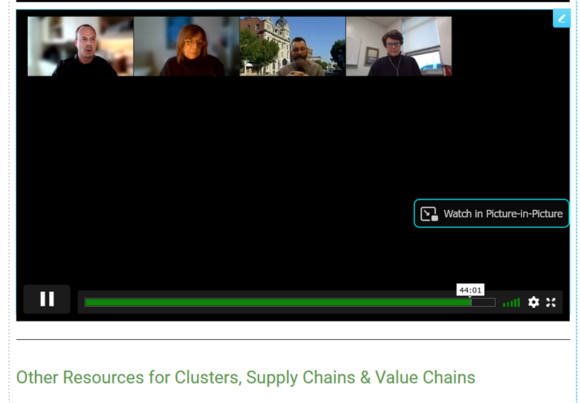 Recordings of our first two 'cluster chats' now online