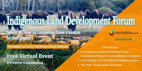Join Session 6 of the Indigenous Land Development Webinar series